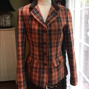 Moschino Jeans *Authentic* Plaid Blazer **EUC**